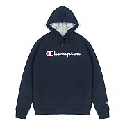 (GF89H) 파워블렌드 스크립트 프린트 후드티 NAVY